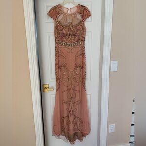 Elegant Embroidered Evening Gown